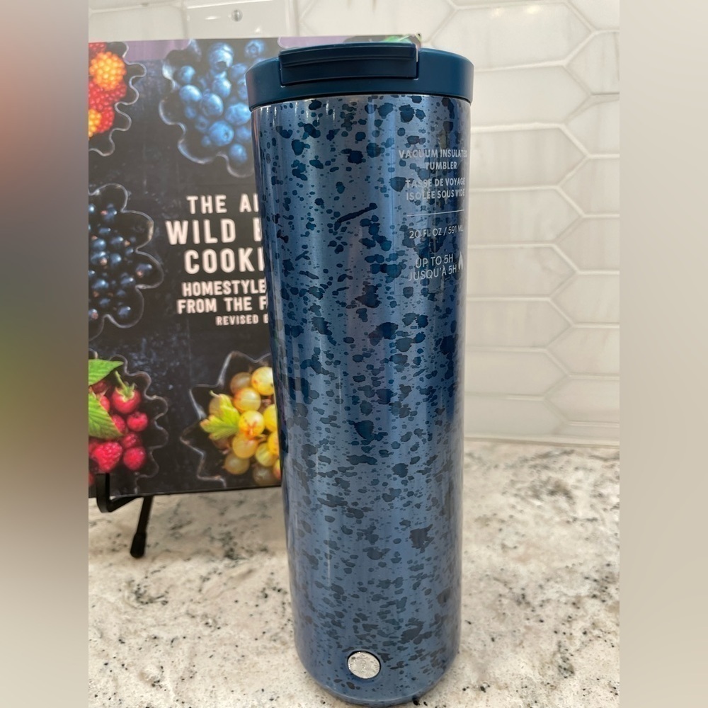 Starbucks 2024 Speckled Blue Stainless Steel Tumbler. 20 Oz. Brand new. NWT! HFT - Picture 2 of 10